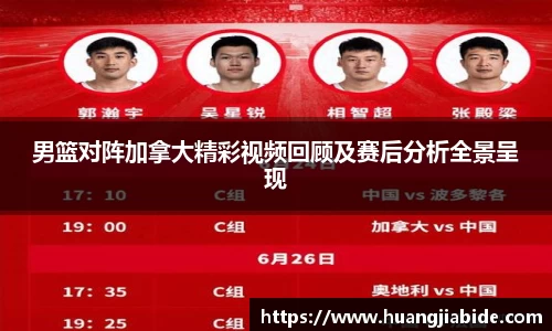 男篮对阵加拿大精彩视频回顾及赛后分析全景呈现